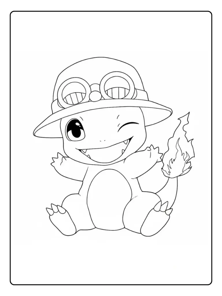 Disegni da Colorare Charmander (1)