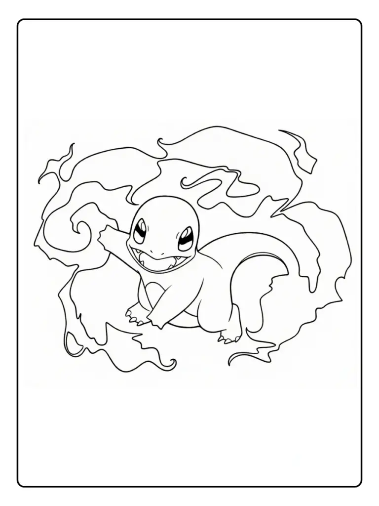 Disegni da Colorare Charmander (10)