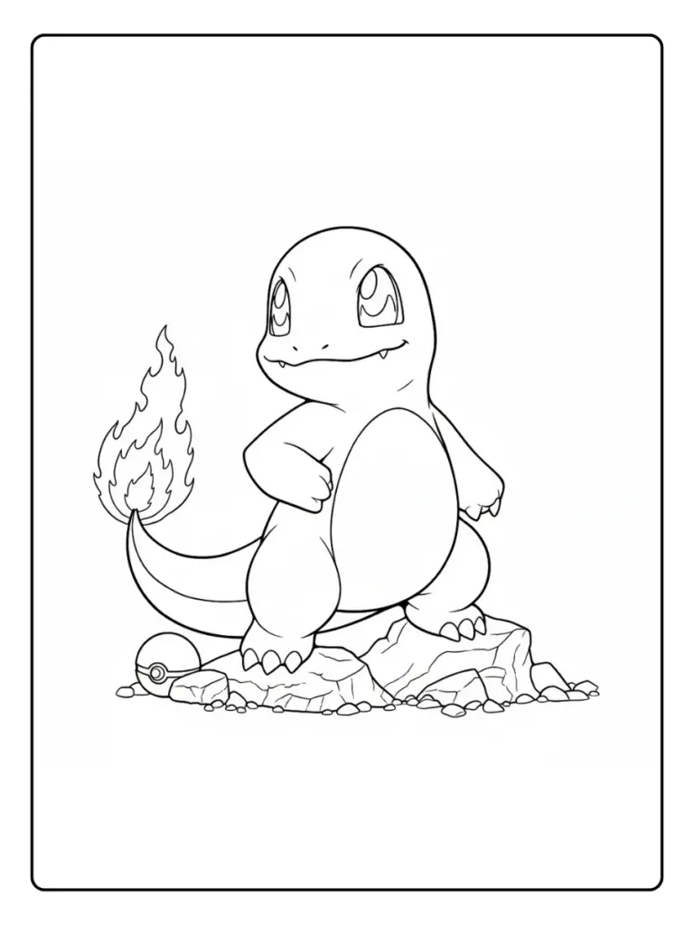 Disegni da Colorare Charmander (4)