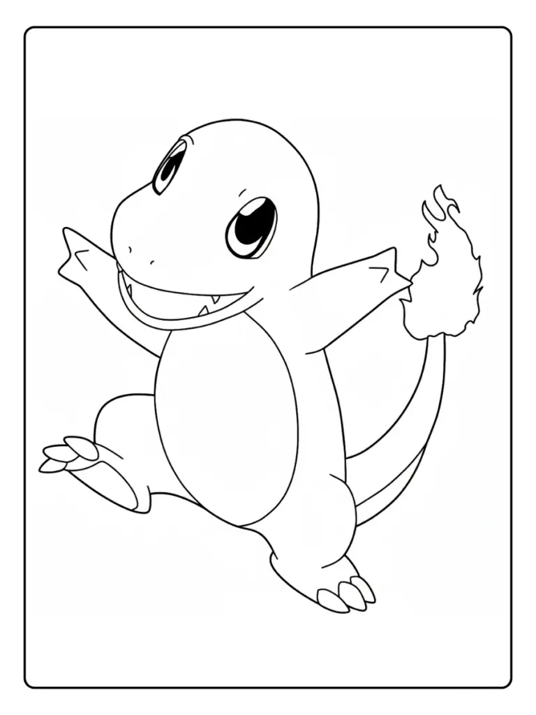 Disegni da Colorare Charmander (5)