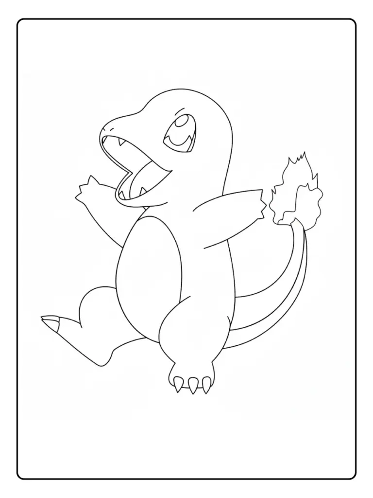 Disegni da Colorare Charmander (6)