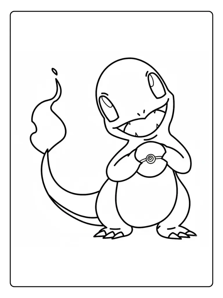 Disegni da Colorare Charmander (8)