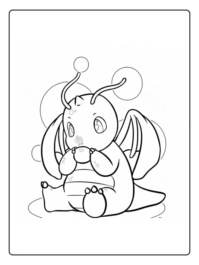 Disegni da Colorare Dragonite (2)