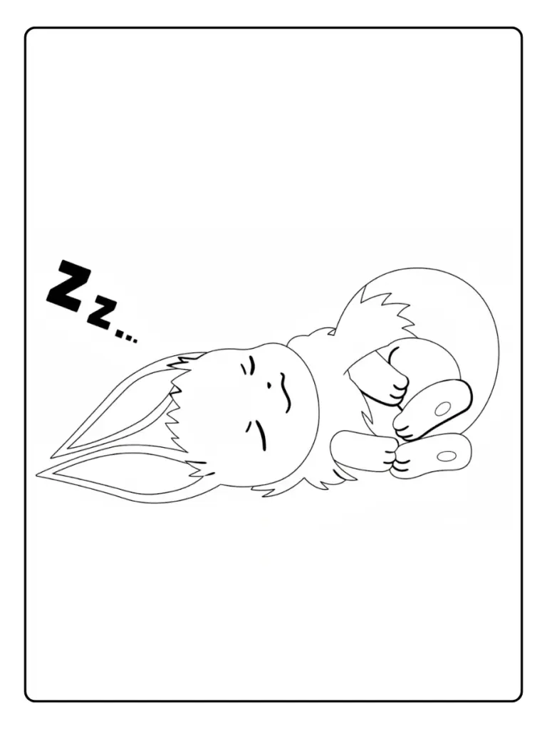 Disegni da Colorare Eevee (1)