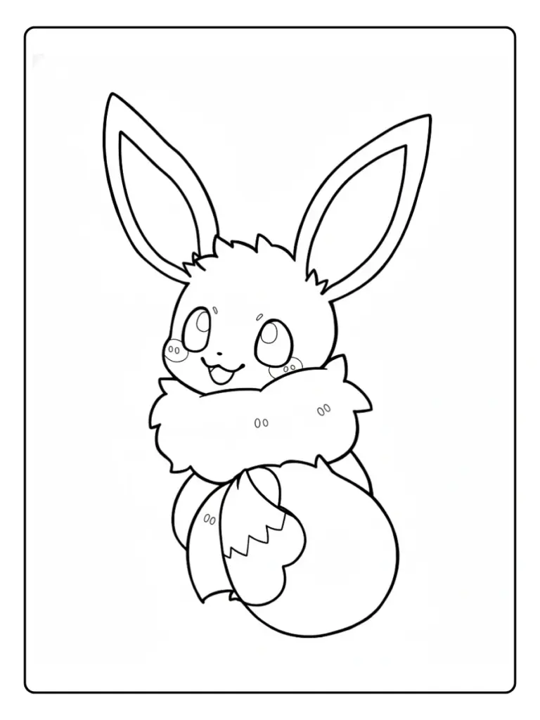 Disegni da Colorare Eevee (10)