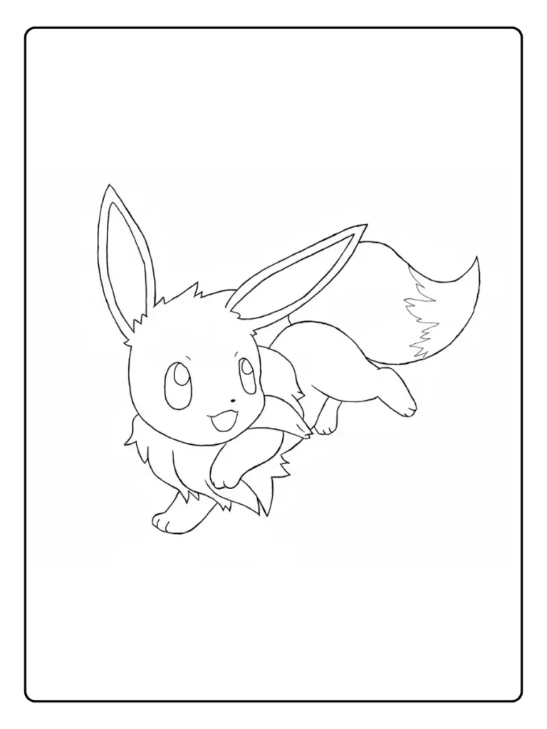 Disegni da Colorare Eevee (11)