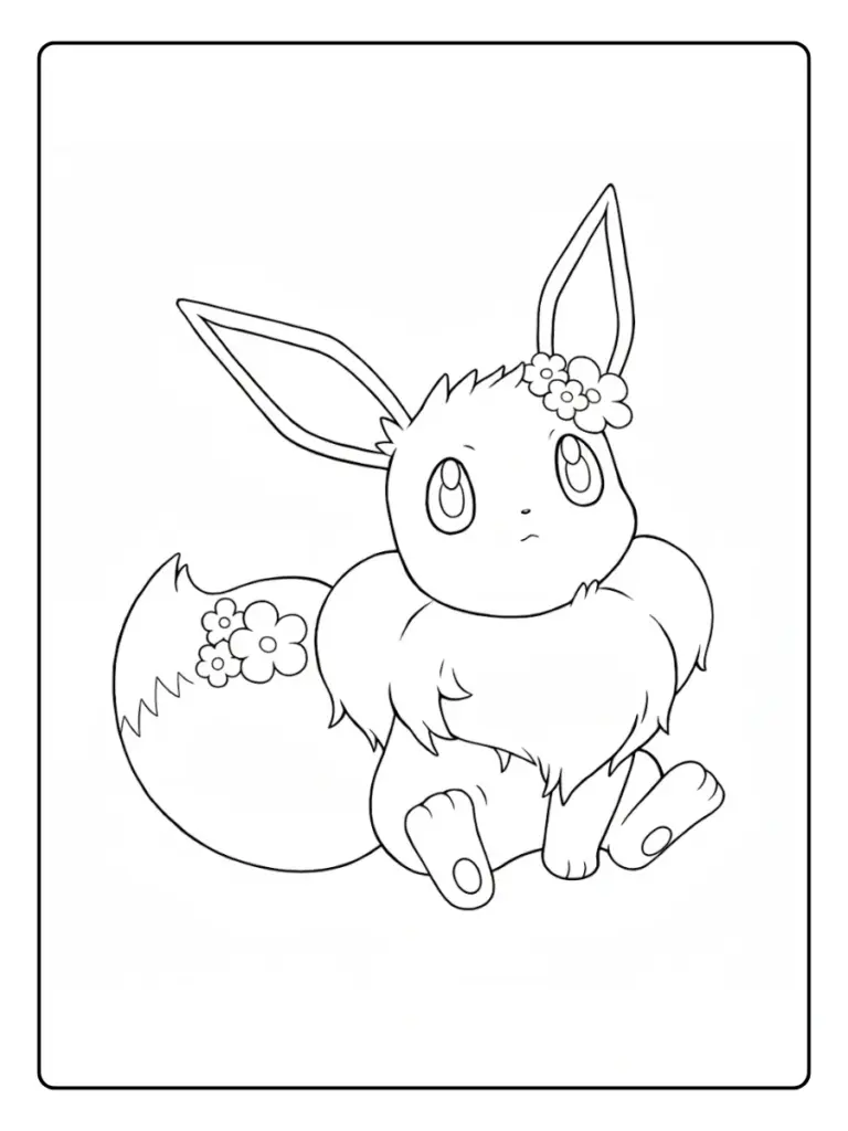 Disegni da Colorare Eevee (12)