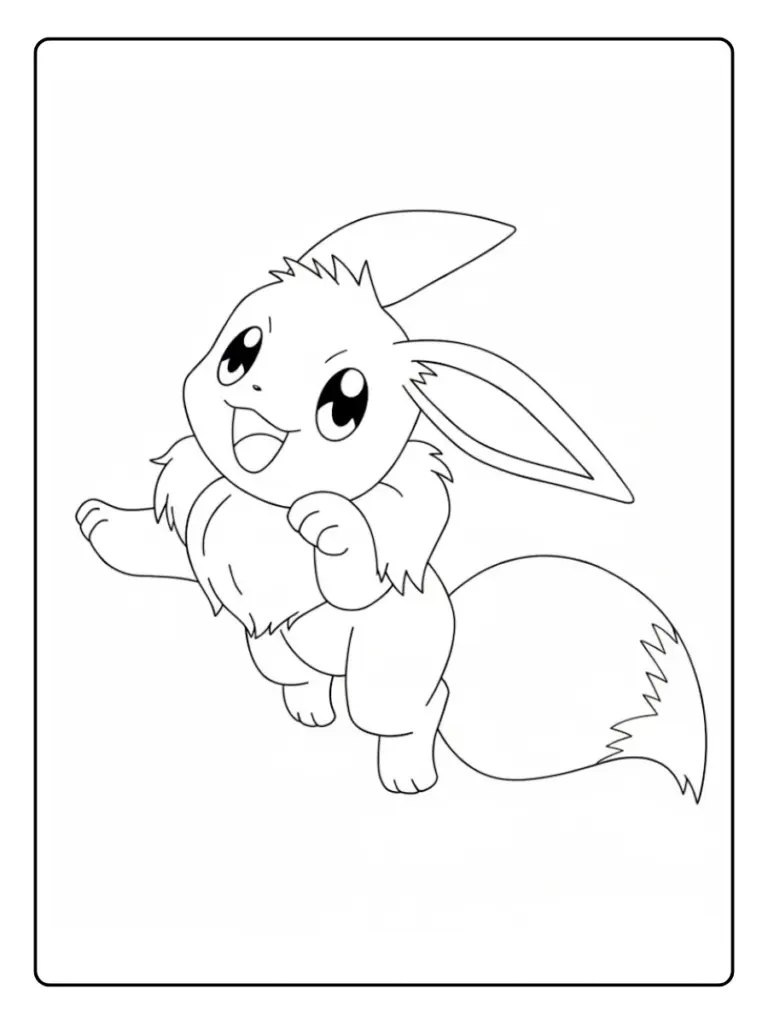 Disegni da Colorare Eevee (13)