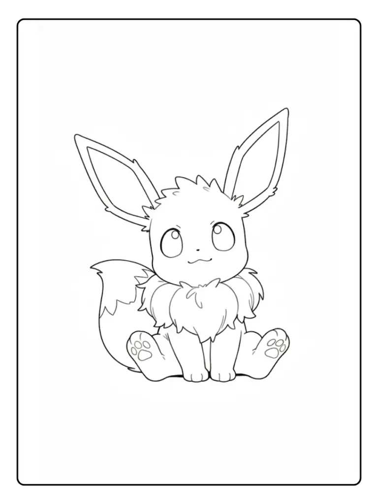Disegni da Colorare Eevee (15)