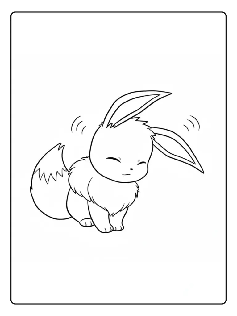 Disegni da Colorare Eevee (2)