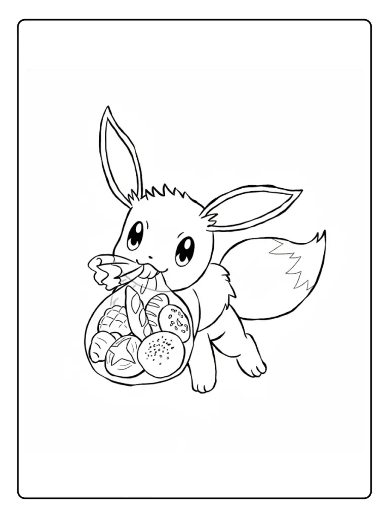 Disegni da Colorare Eevee (3)