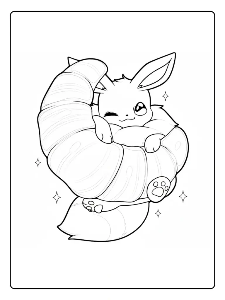 Disegni da Colorare Eevee (4)