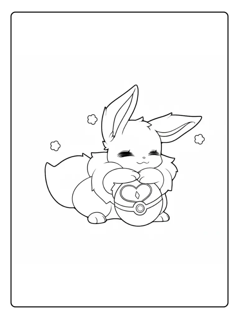 Disegni da Colorare Eevee (7)