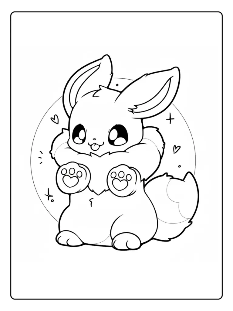Disegni da Colorare Eevee (9)