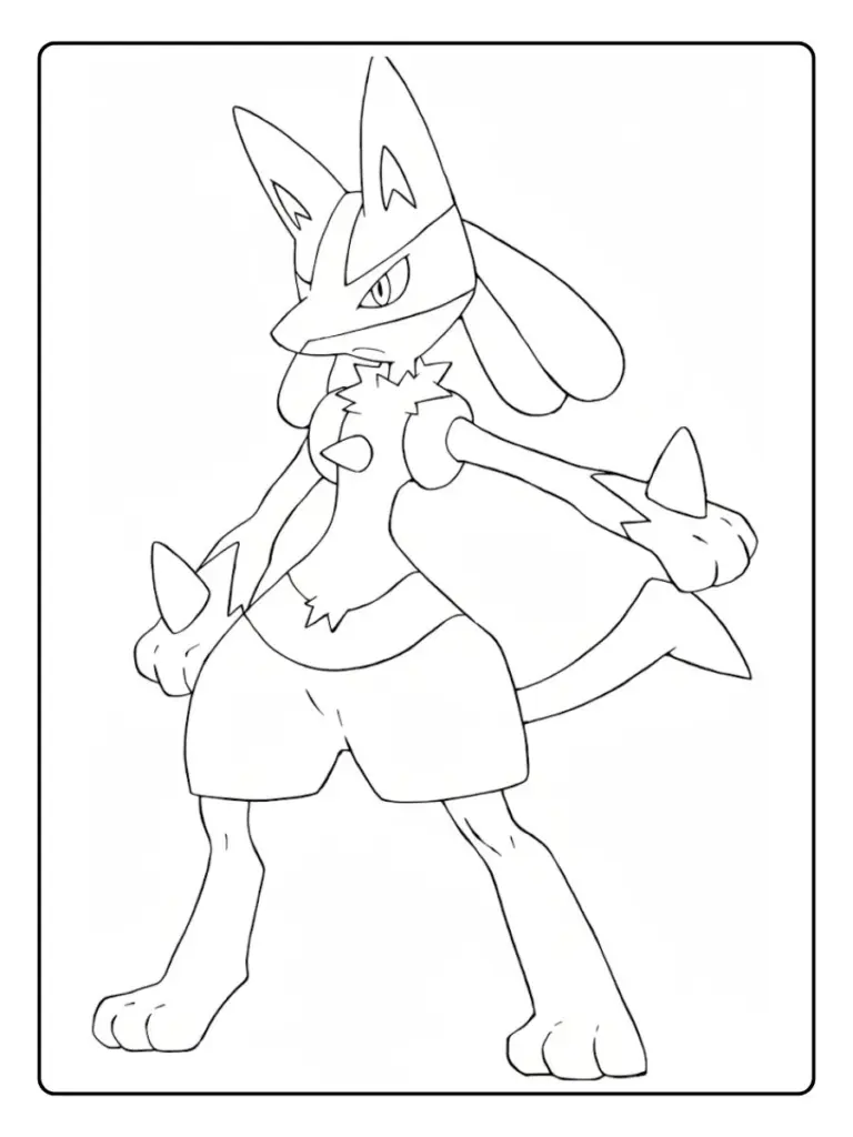 Disegni da Colorare Lucario (1)