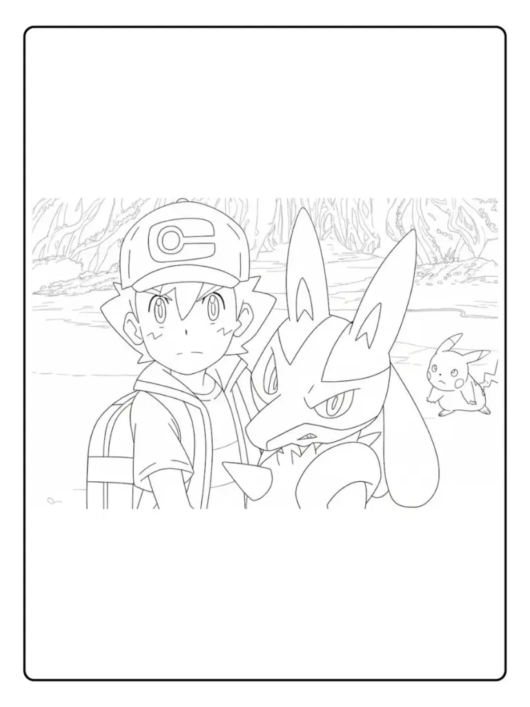 Disegni da Colorare Lucario (11)