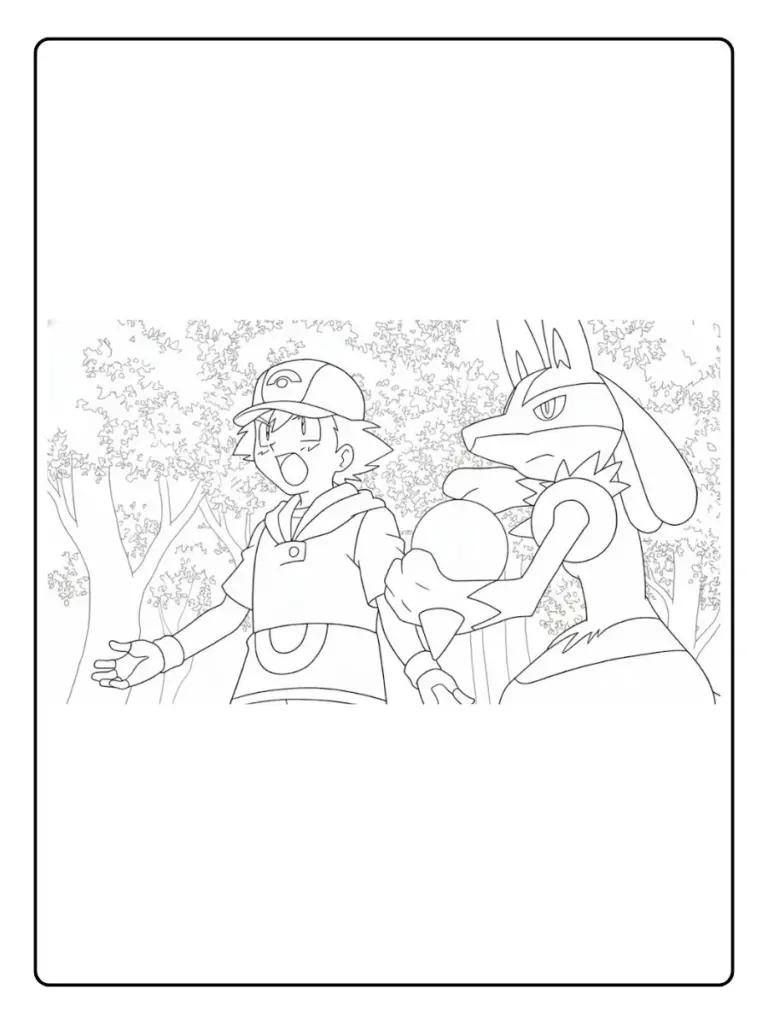 Disegni da Colorare Lucario (12)