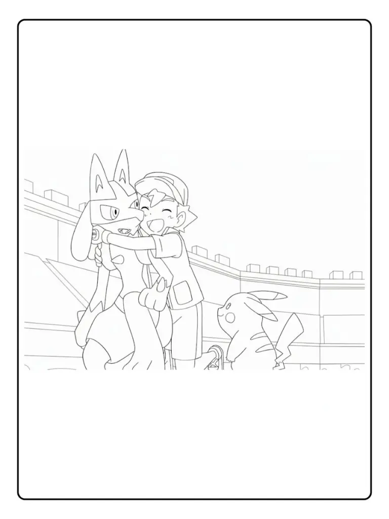 Disegni da Colorare Lucario (13)