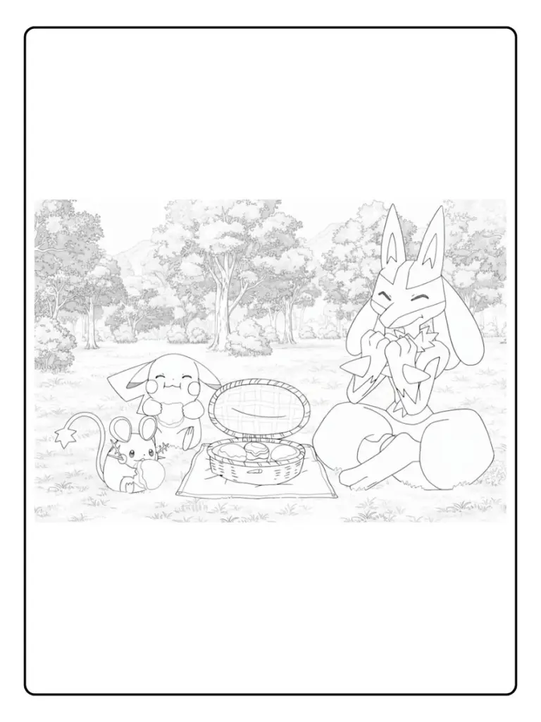 Disegni da Colorare Lucario (15)