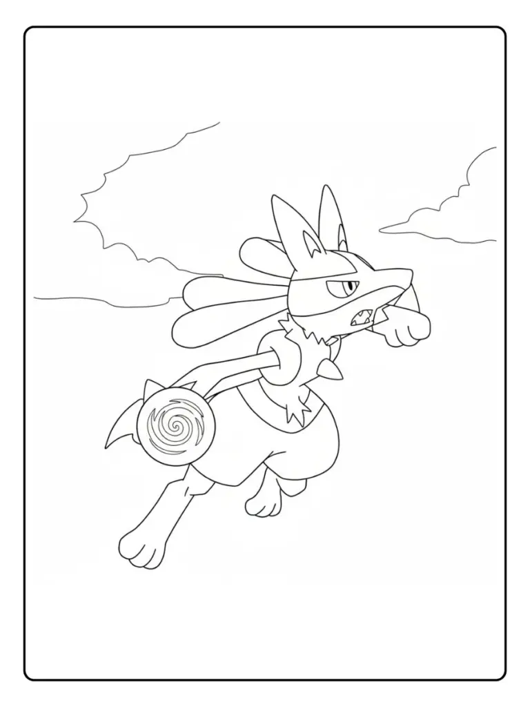 Disegni da Colorare Lucario (5)