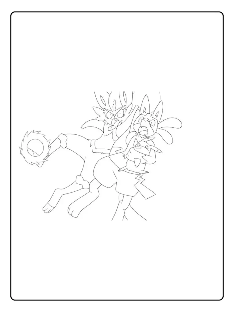 Disegni da Colorare Lucario (7)