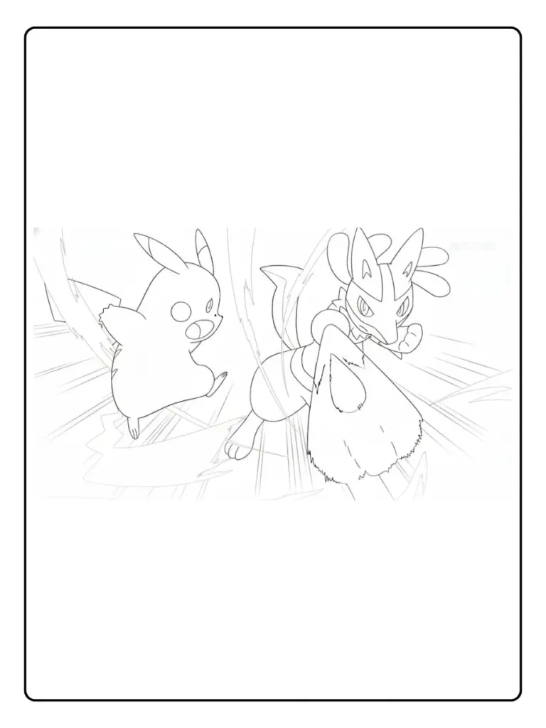 Disegni da Colorare Lucario (8)