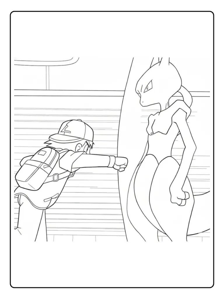 Disegni da Colorare Mewtwo (13)