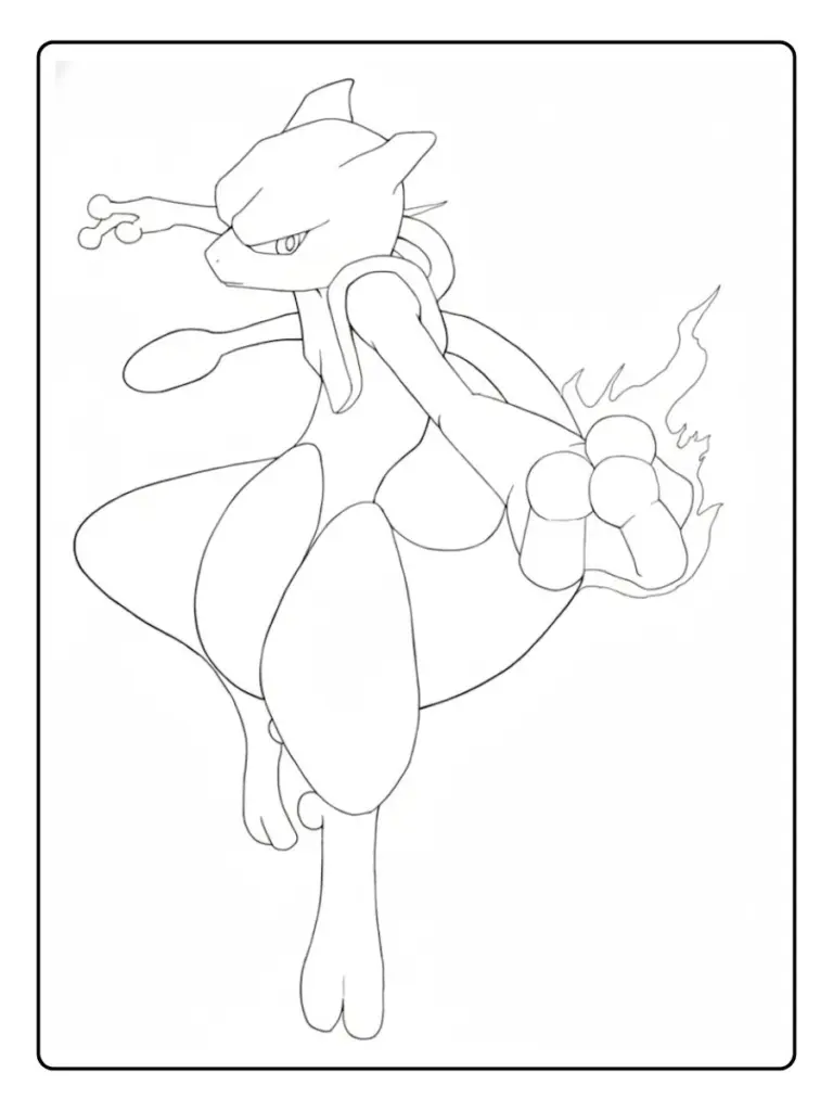 Disegni da Colorare Mewtwo (9)