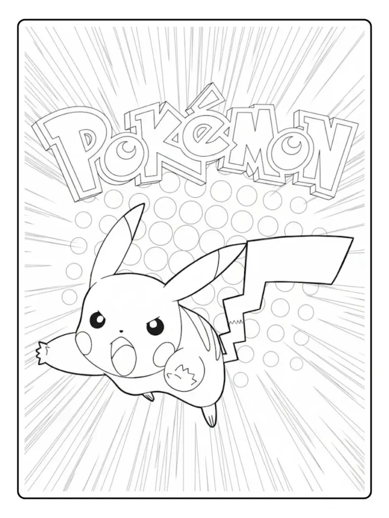 Disegni da Colorare Pikachu (11)