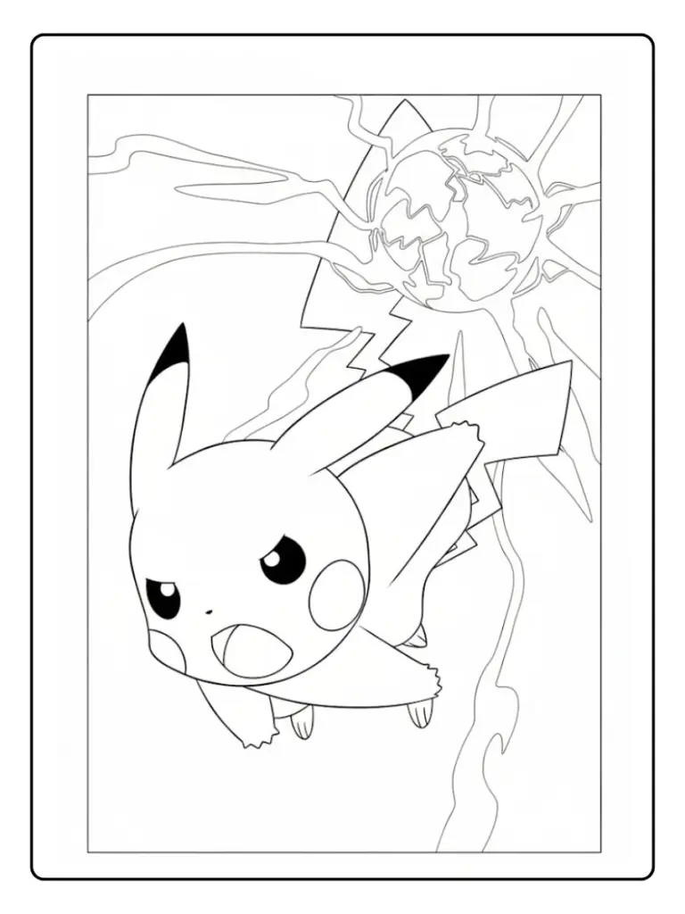 Disegni da Colorare Pikachu (13)