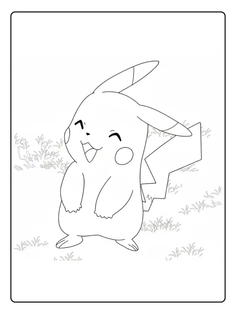 Disegni da Colorare Pikachu (15)