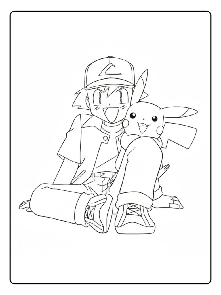 Disegni da Colorare Pikachu (2)