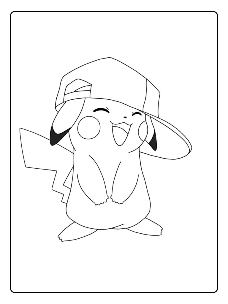 Disegni da Colorare Pikachu (3)