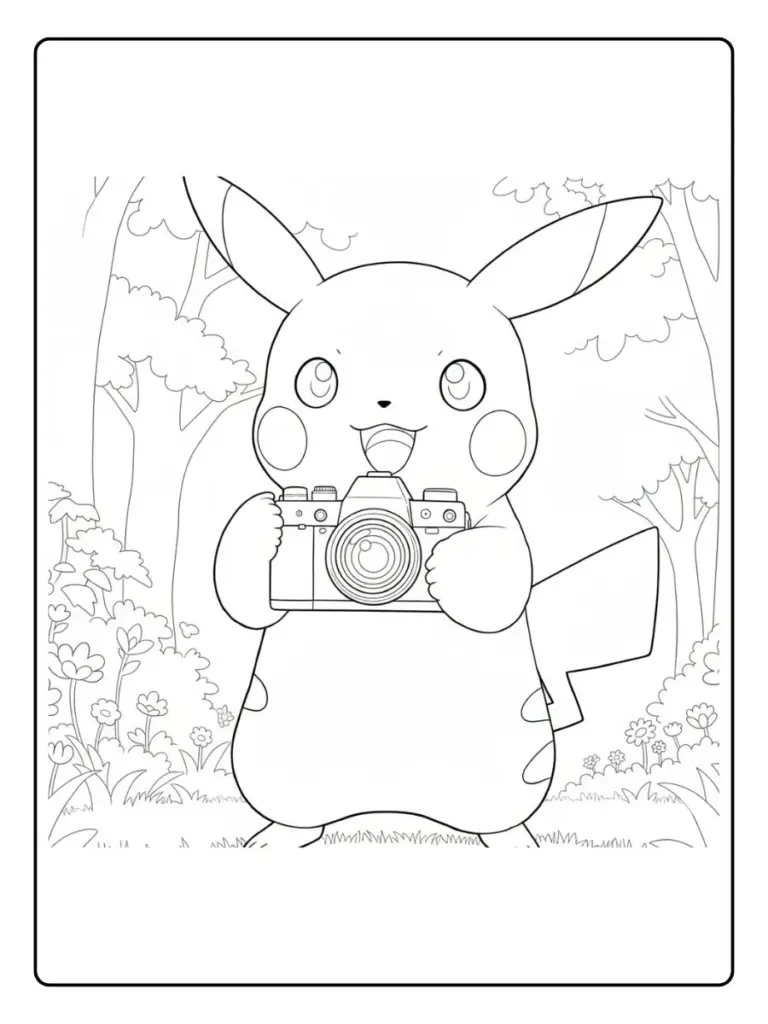 Disegni da Colorare Pikachu (6)