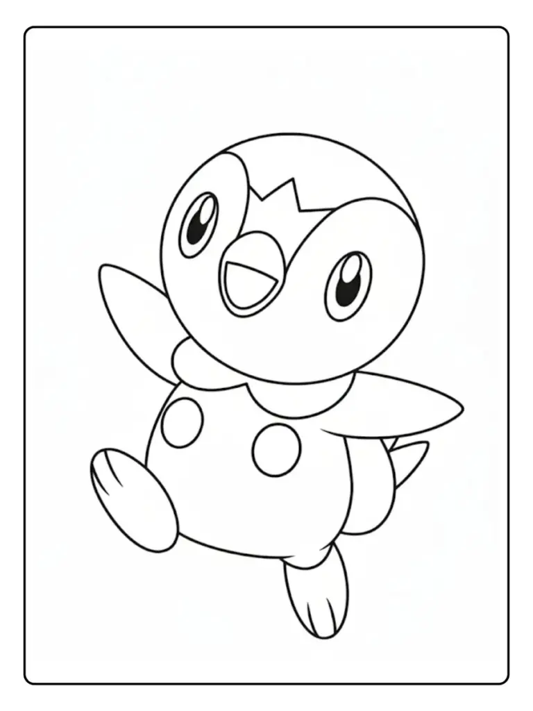 Disegni da Colorare Piplup (2)