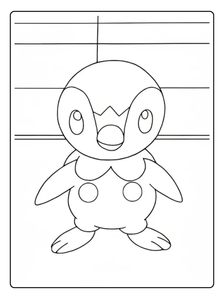 Disegni da Colorare Piplup (3)