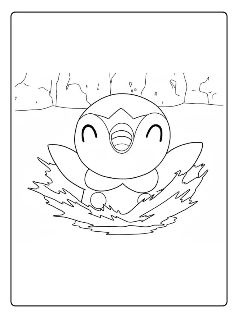 Disegni da Colorare Piplup (6)