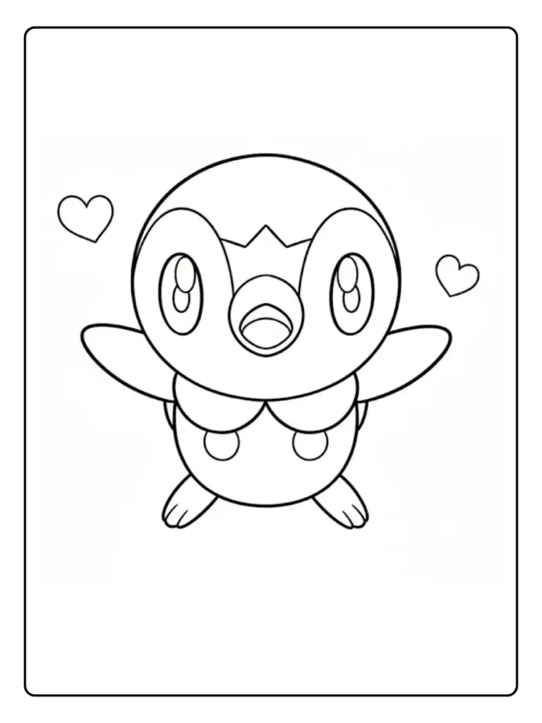 Disegni da Colorare Piplup (7)