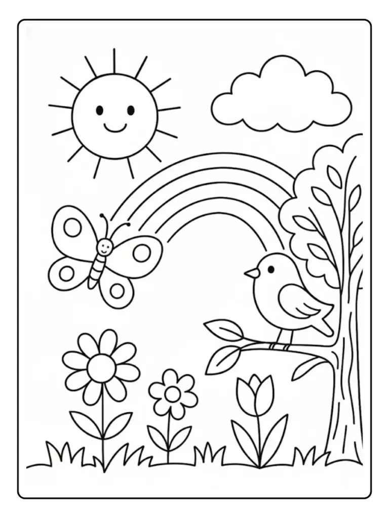 Disegni da Colorare Primavera (7)