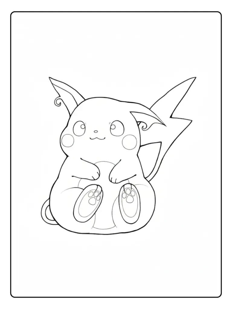 Disegni da Colorare Raichu​ (1)