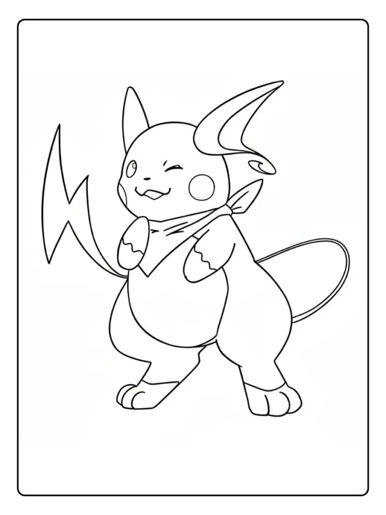 Disegni da Colorare Raichu​ (11)