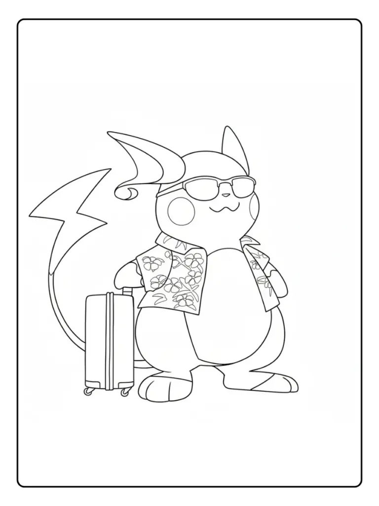 Disegni da Colorare Raichu​ (12)