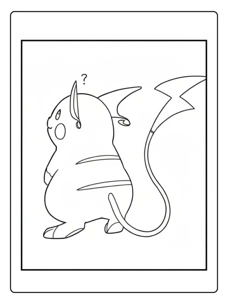 Disegni da Colorare Raichu​ (13)