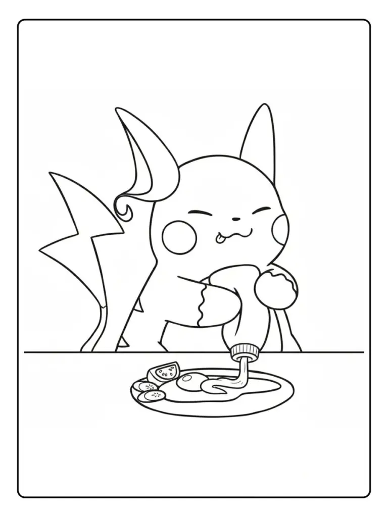 Disegni da Colorare Raichu​ (2)