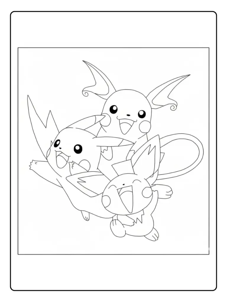 Disegni da Colorare Raichu​ (4)