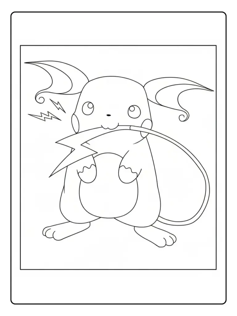 Disegni da Colorare Raichu​ (5)
