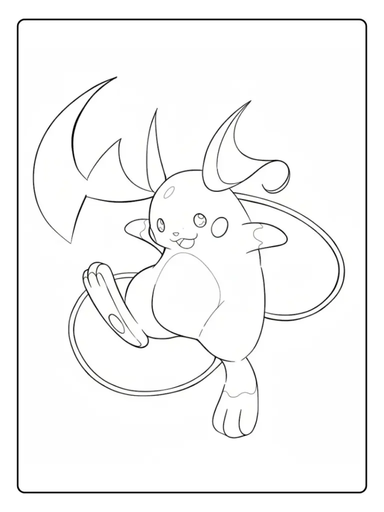Disegni da Colorare Raichu​ (7)