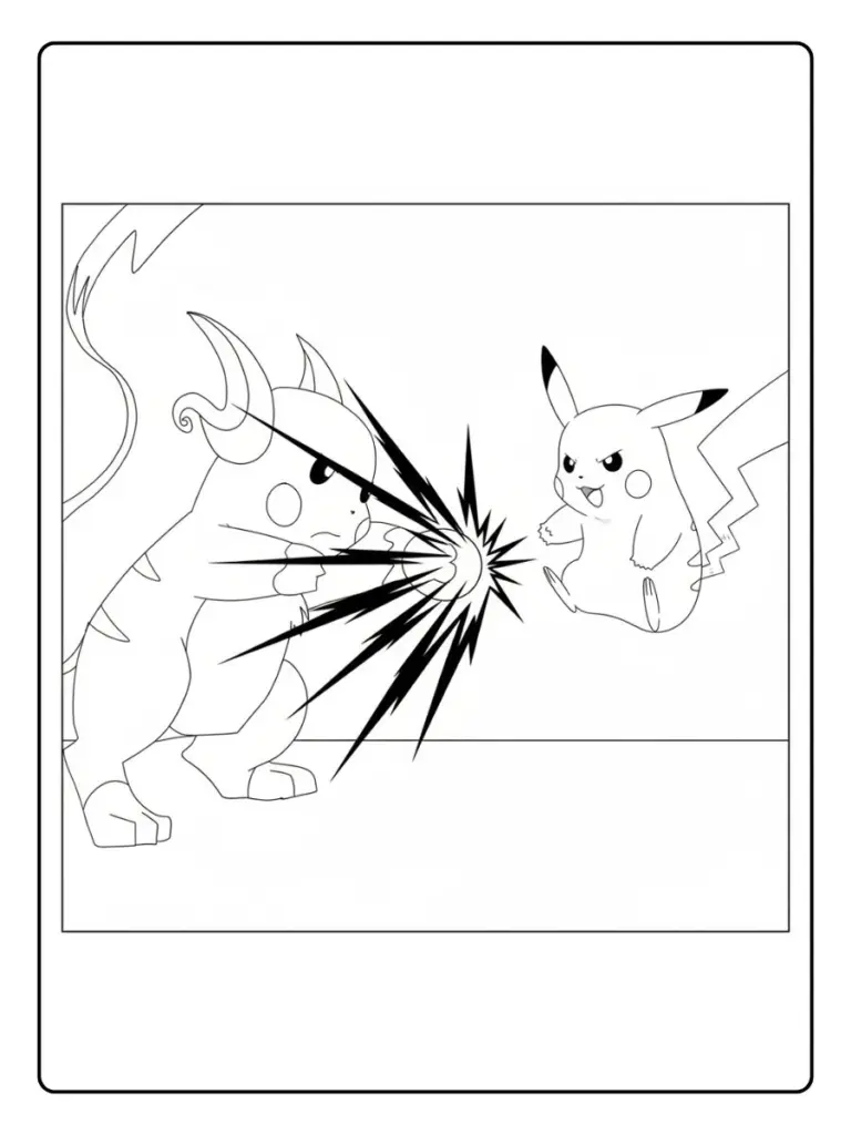 Disegni da Colorare Raichu​ (8)