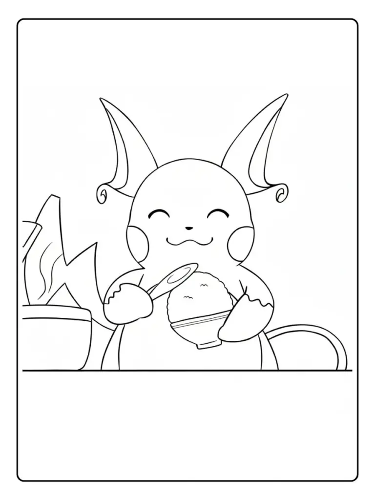 Disegni da Colorare Raichu​ (9)