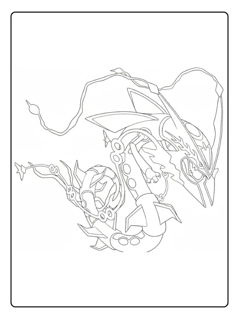 Disegni da Colorare Rayquaza (10)